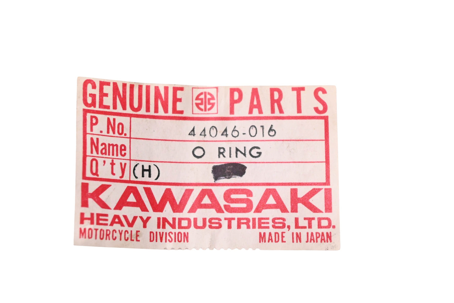 New OEM Kawasaki 44046-016 Outer Tube O-Ring NOS