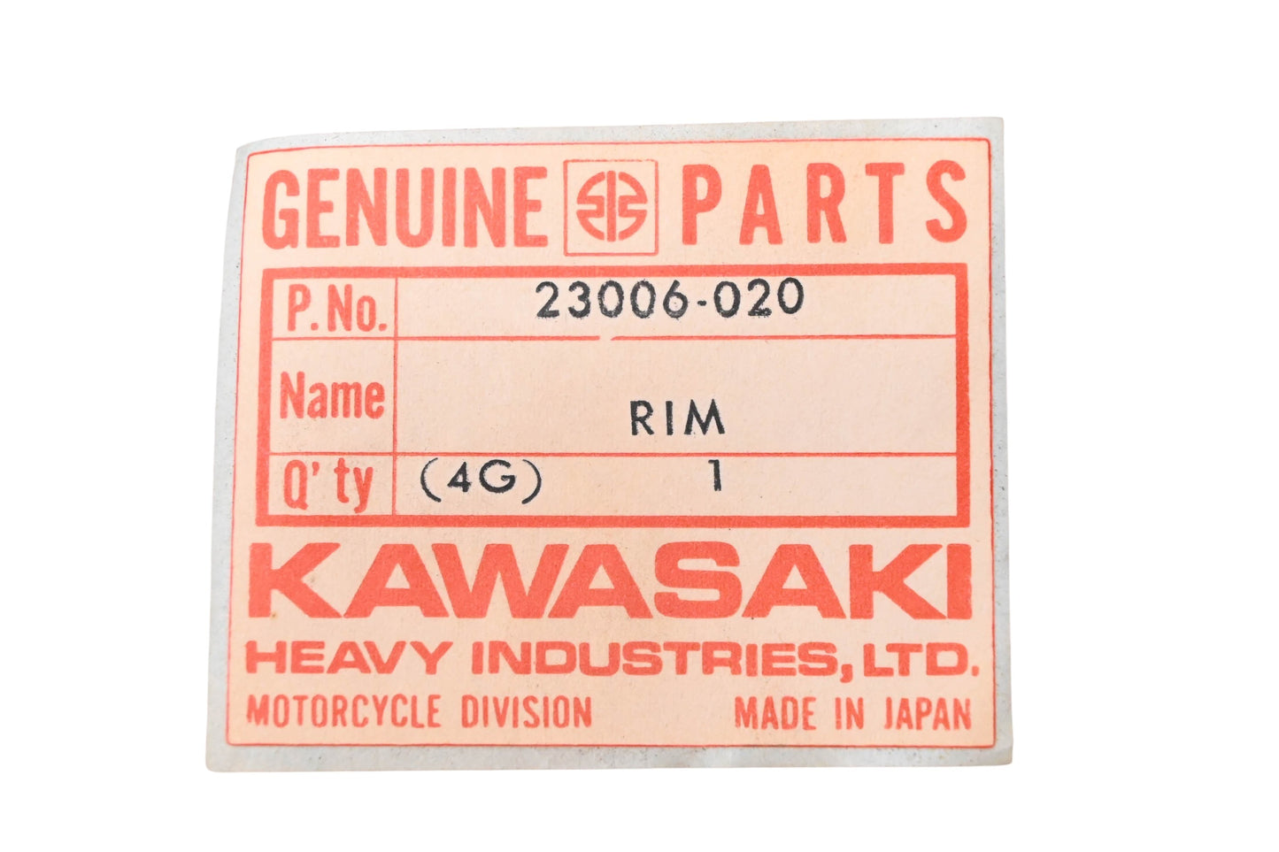 New OEM Kawasaki 23006-020 Headlight Rim NOS