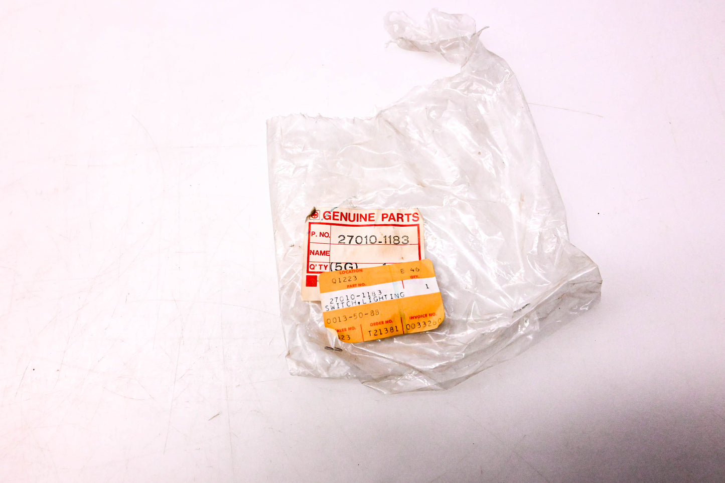New OEM Kawasaki 27010-1183 Lighting Switch NOS