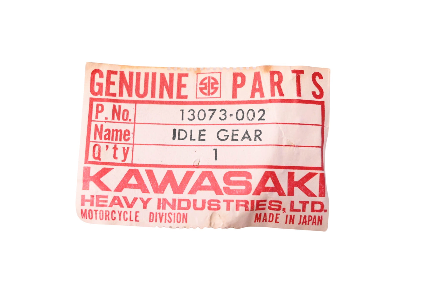New OEM Kawasaki 13073-002 Idle Gear NOS