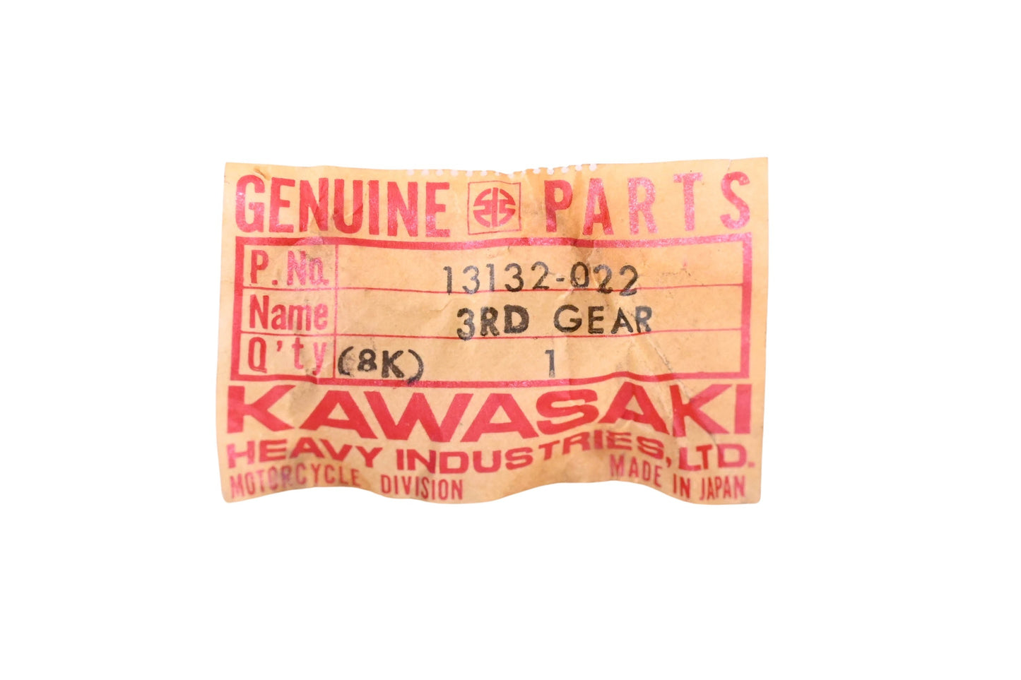 New OEM Kawasaki 13132-022 3RD Drive Gear 20T NOS