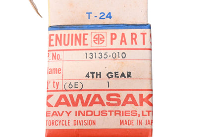 New OEM Kawasaki 13135-010 Output Shaft 4TH Gear NOS