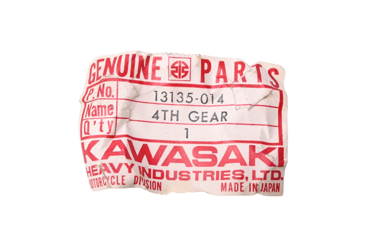 New OEM Kawasaki 13135-014 4TH Output Gear 25T NOS