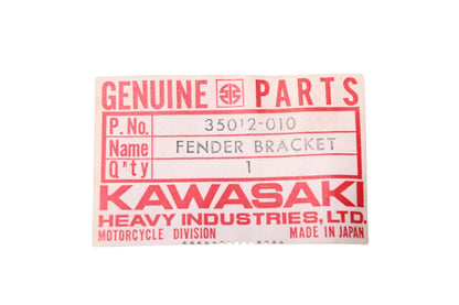 New OEM Kawasaki 35012-010 Front Fender Bracket NOS