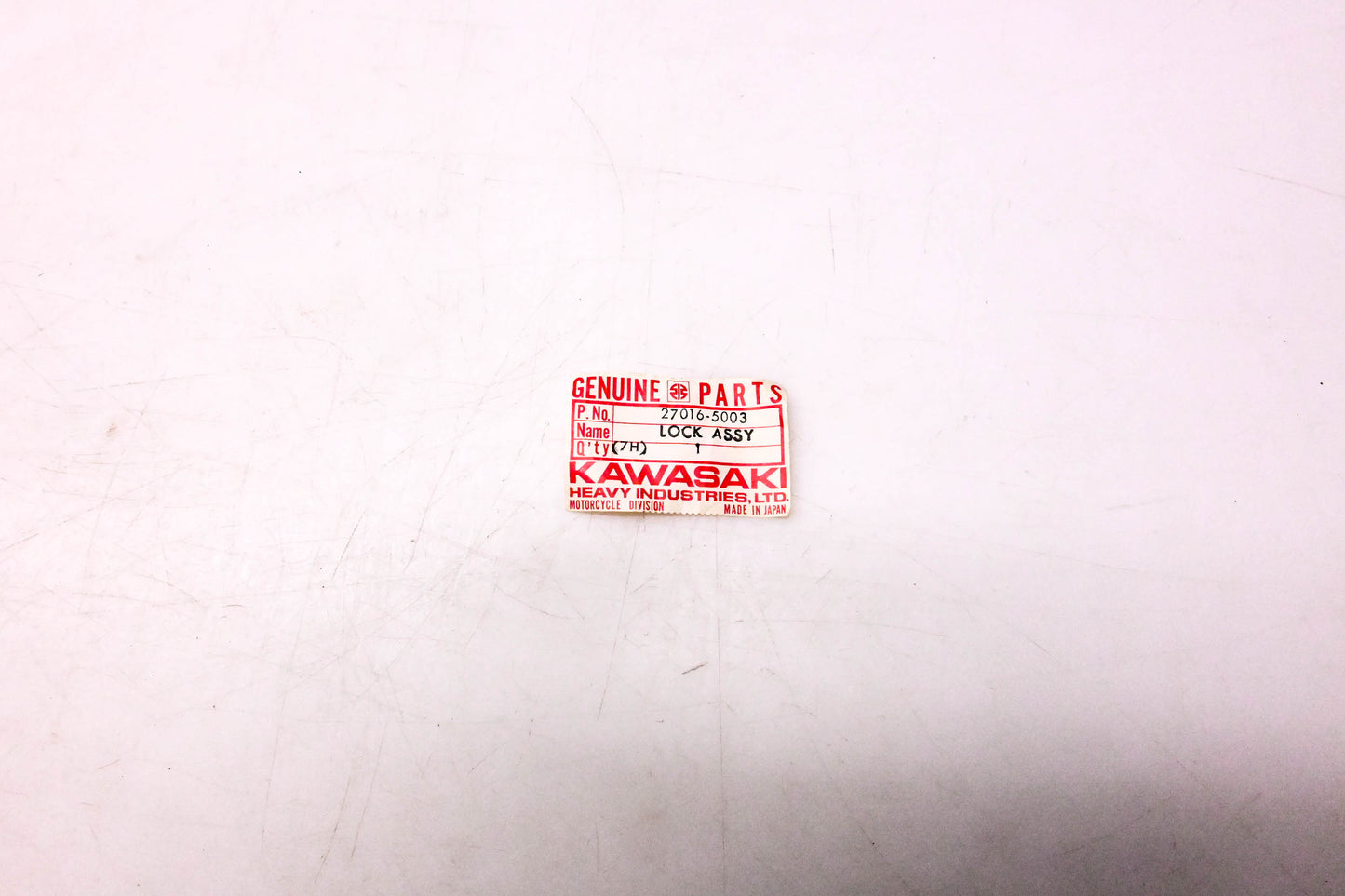 New OEM Kawasaki 27016-5003 Helmet Lock Assembly NOS