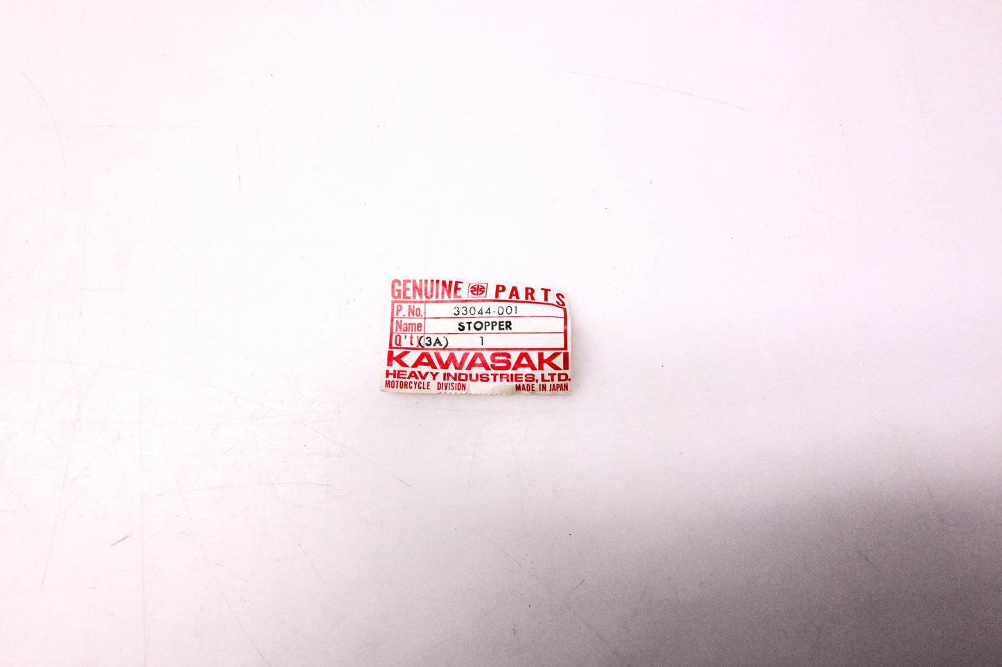 New OEM Kawasaki 33044-001 Chain Adjuster Stopper NOS