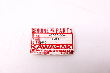 New OEM Kawasaki 92060-009 Banjo Bolt NOS