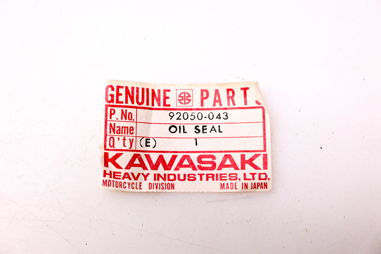 New OEM Kawasaki 92050-043 Crankshaft Oil Seal NOS