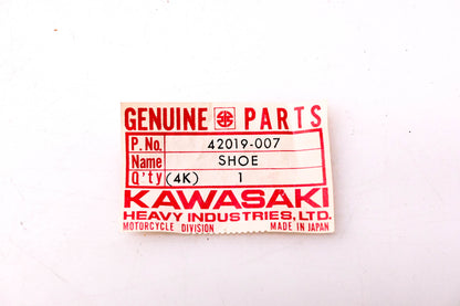New OEM Kawasaki 42019-007 Rear Brake Shoe NOS