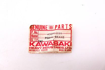 New OEM Kawasaki 43001-035 Brake Pedal NOS