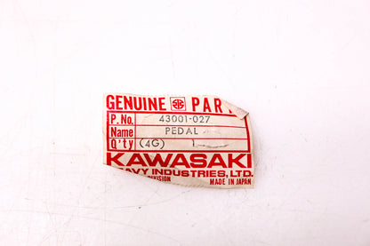 New OEM Kawasaki 43001-027 Rear Brake Pedal NOS