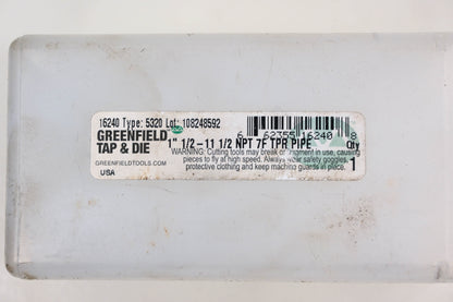 GTD 16240 1 1/2-11 1/2" NPT HS 7 Flute Plug Hand Tap