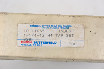 Union Butterfield 10-11065 1 1/4-12 NF GH4 HSS Hand Tap Kit