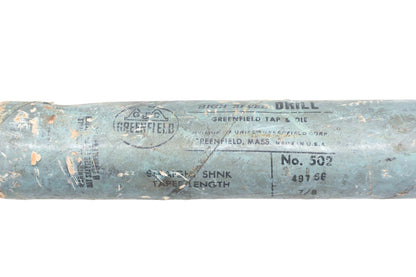 Greenfield 49756 No.502 7/8" x 10.25" HS Drill Bit