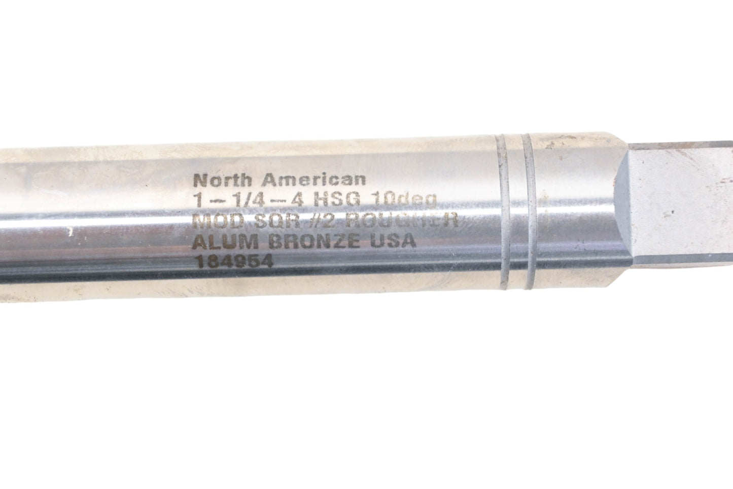 North American Tool Company DB002-9 1-1/4"-4 HSG 10deg Mod Square #2 Rougher Hand Tap NOS