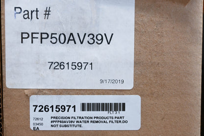 Precision PFP50AV39V-PU, 72615971 Water Filter Element NOS
