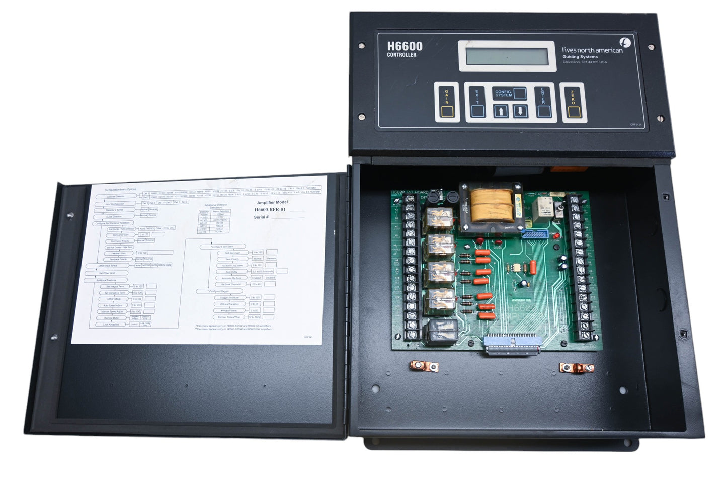North American Combustion H6600-BFR-01 Guiding System Amplifier Model Control Box Assembly NOS