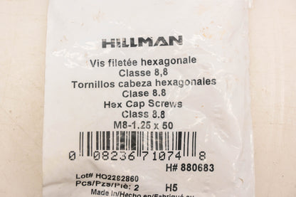 Hillman 880683 M8-1.25 Hex Cap Screw Grade 8.8 NOS