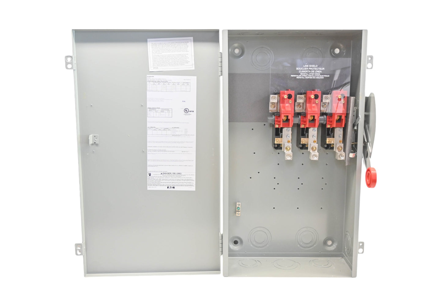 Eaton DH364UGK Safety Switch Panel 200A 600VAC NOS