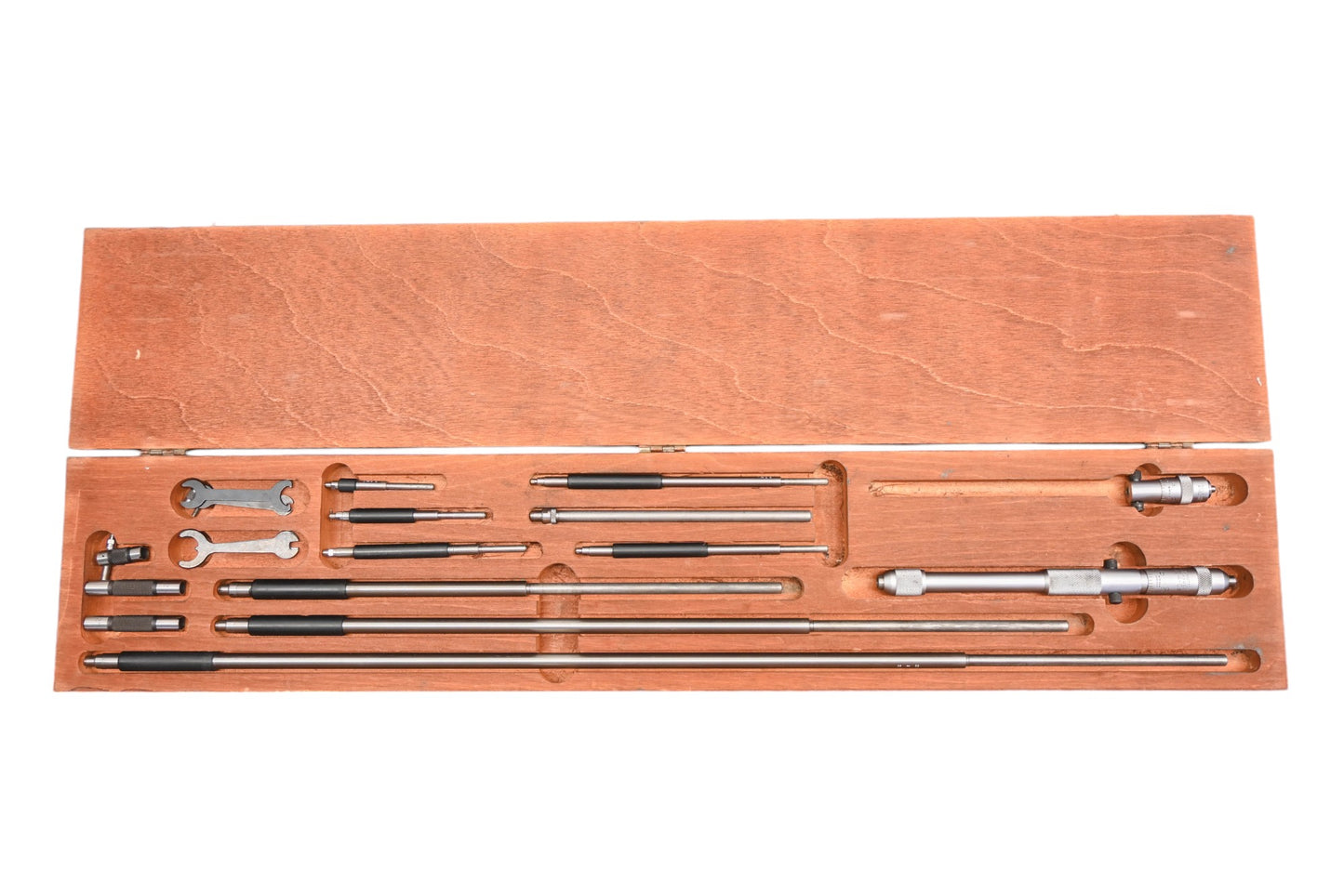 Starrett 124DZ Mechanical Solid-Rod Inside Micrometer Kit
