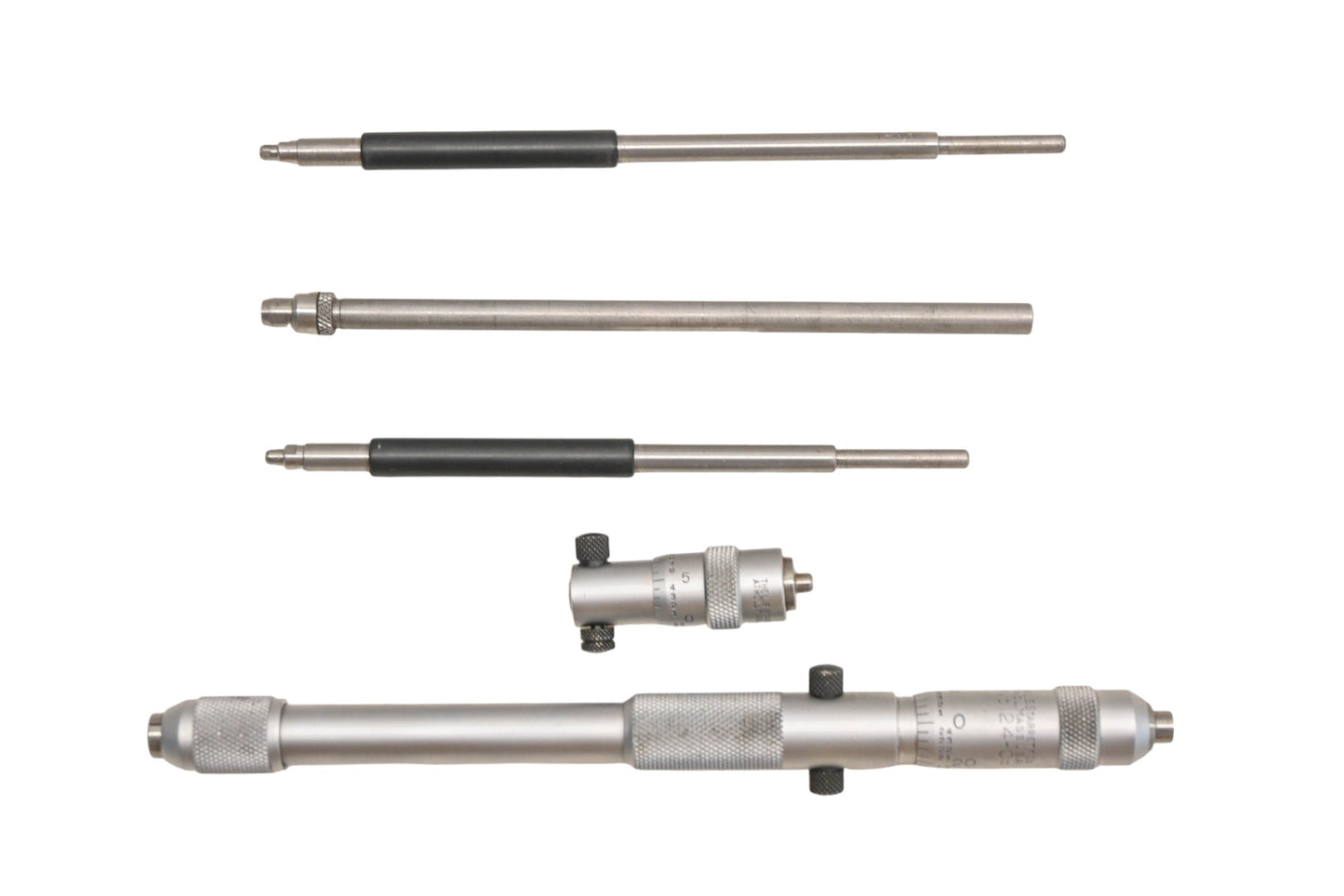 Starrett 124DZ Mechanical Solid-Rod Inside Micrometer Kit
