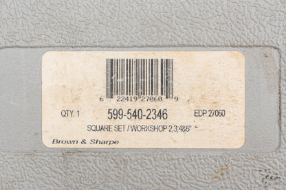 Brown & Sharpe 86414562, 599-540-2346 Workshop Square Kit