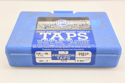 Hanson-Whitney 26510, 26511, 26513 High Speed GH-3 5/8-18 Tap Kit