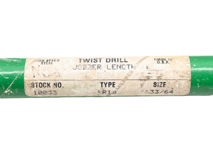 Precision 10033 33/64" R10 Twist Drill Bit