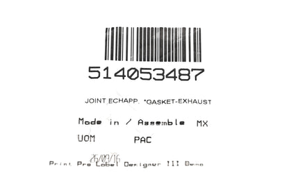 Aftermarket 514053487, P514053487 Exhaust Gasket NOS