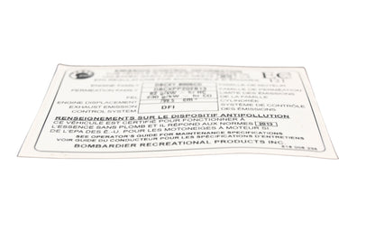 Aftermarket 516006235, P516006235 Emission Control Info Decal NOS