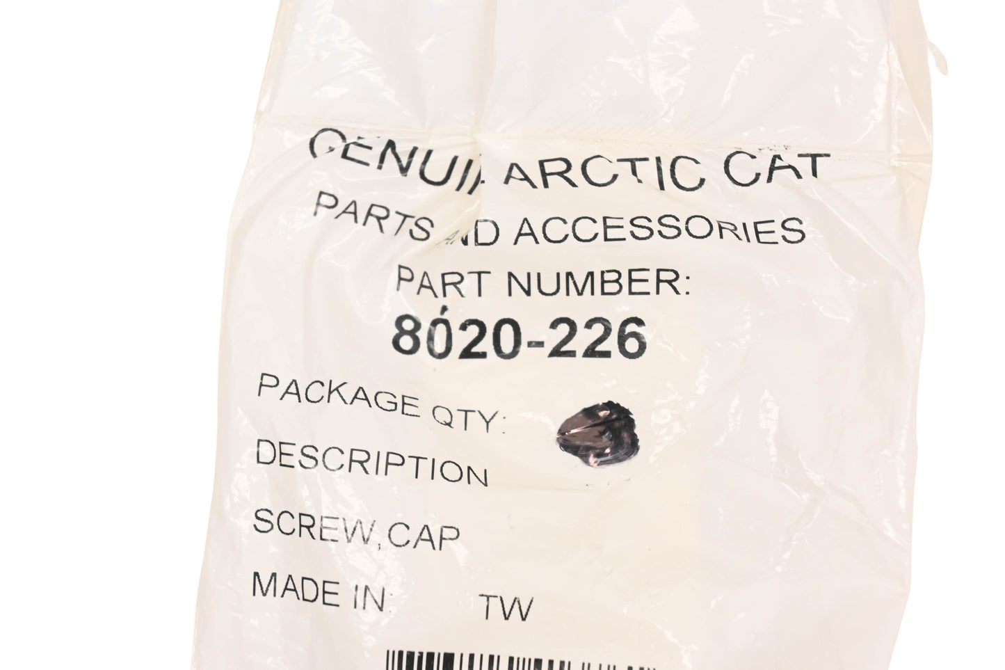 New OEM Arctic Cat 8020-226 Hex Flange Cap Screw NOS