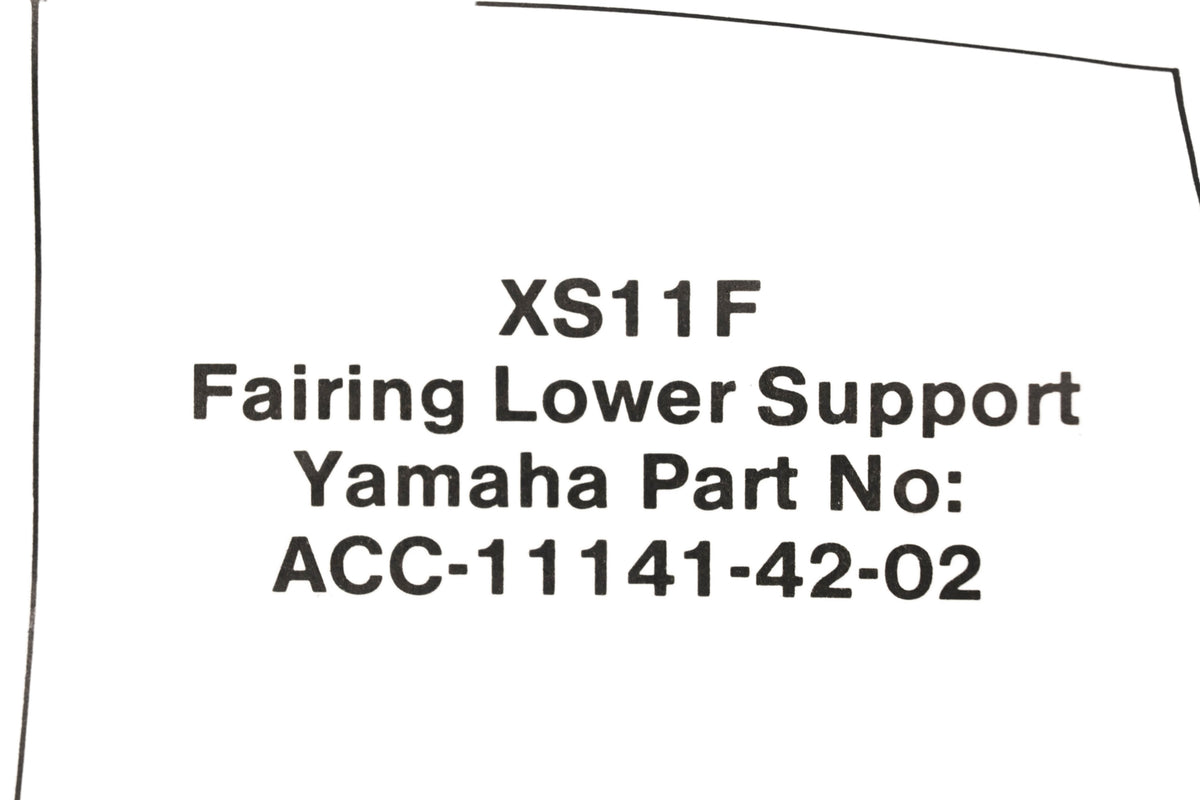 New OEM Yamaha ACC-11141-42-02 Lower Fairing Support Kit NOS