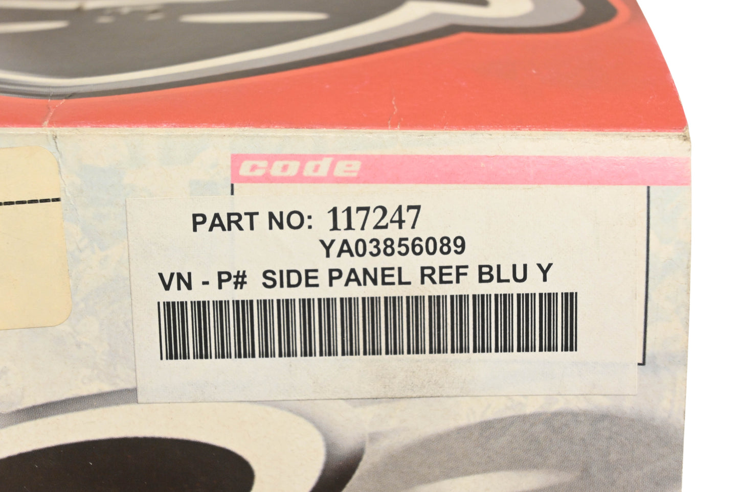 UFO Plast 117247, YA03856089 Blue Side Panel Kit NOS