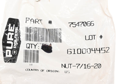 New OEM Polaris 7547066 Nylon Lock Nuts Qty 5 NOS