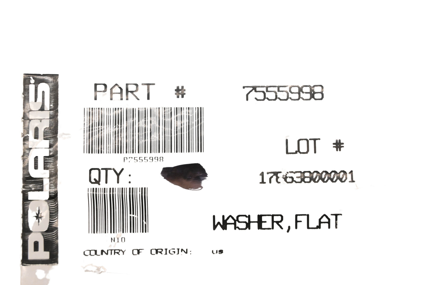 New OEM Polaris 7555998 Washers Qty 4 NOS