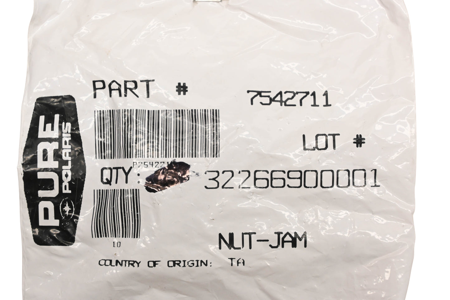 New OEM Polaris 7542711 Jam Nuts Qty 4 NOS