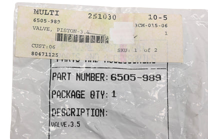 New OEM Arctic Cat 6505-989 Piston 3.5 Valve NOS