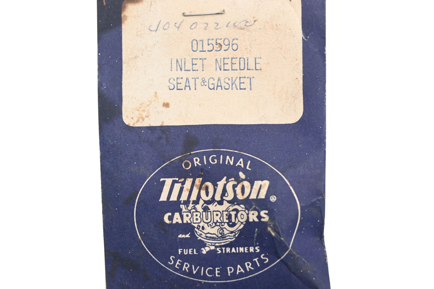 Tillotson 015596, 404022100 Inlet Needle Seat Gasket Kit NOS
