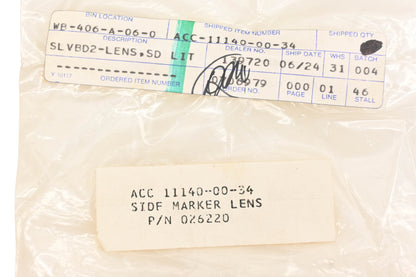 New OEM Yamaha ACC-11140-00-34 Amber Side Marker Lens NOS