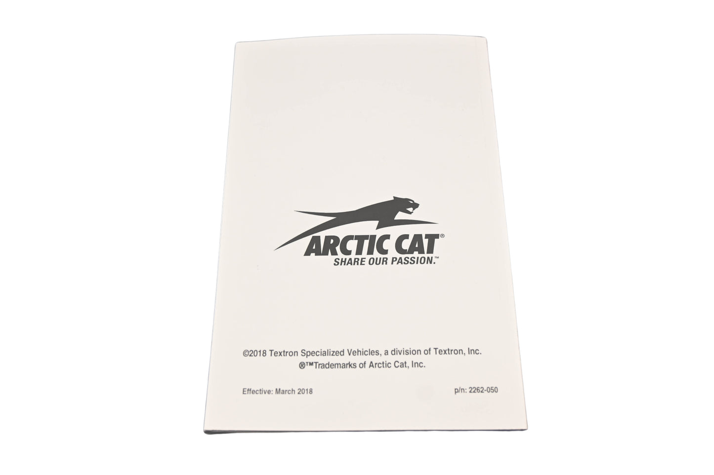 New OEM Arctic Cat 2262-050 2019 XR/XF/M/Pantera Norseman Operator's Manual NOS