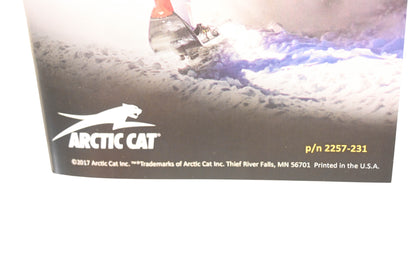 New OEM Arctic Cat 2257-231 2017 Snowmobile Safety Handbook NOS