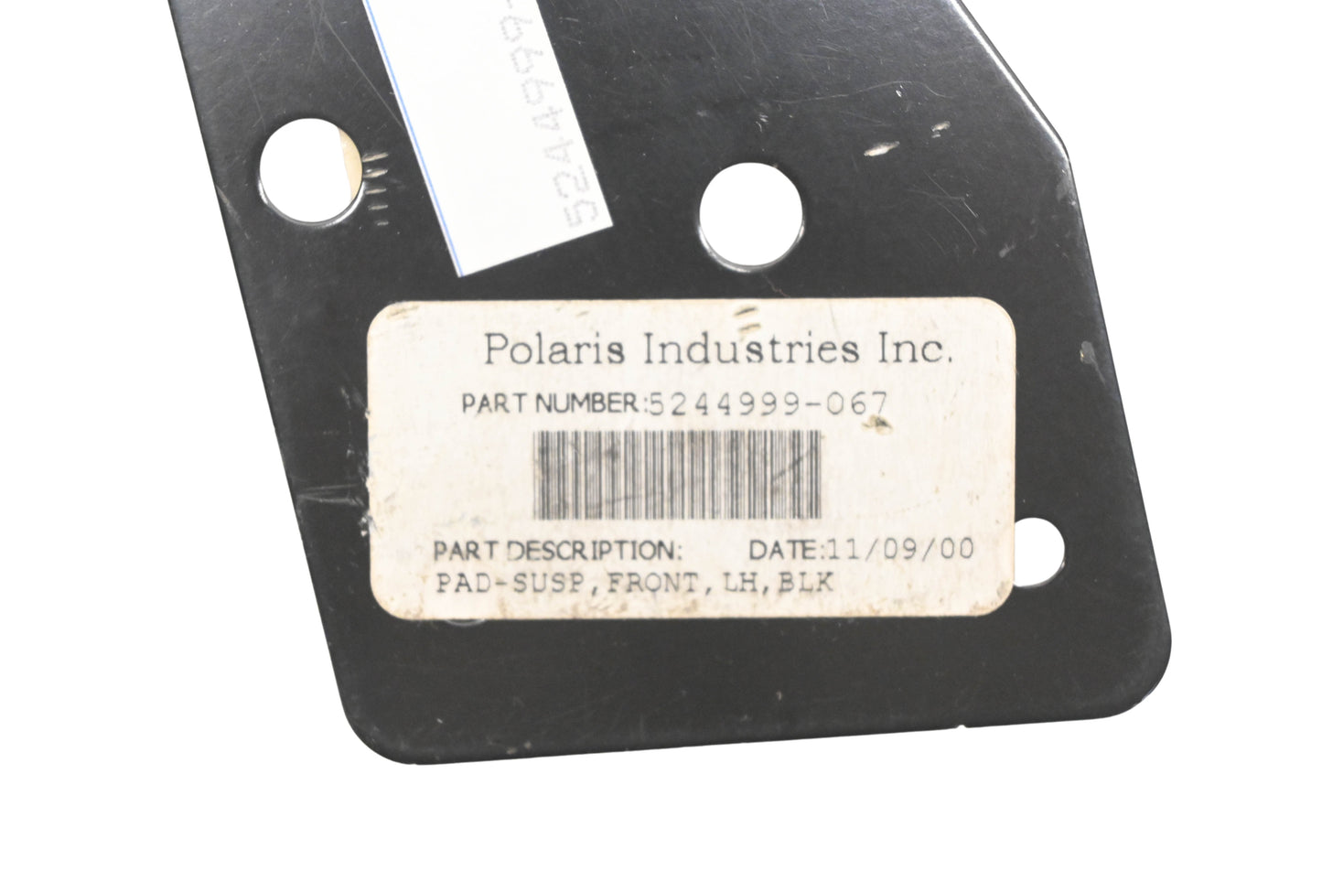 New OEM Polaris 5244999-067 Black Lefthand Front Suspension Pad NOS