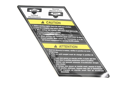New OEM Arctic Cat 2611-309 Shift Caution Decal NOS