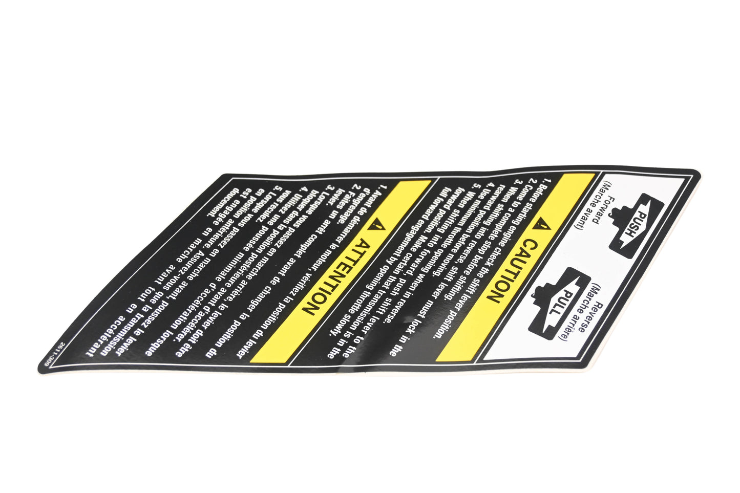 New OEM Arctic Cat 2611-309 Shift Caution Decal NOS
