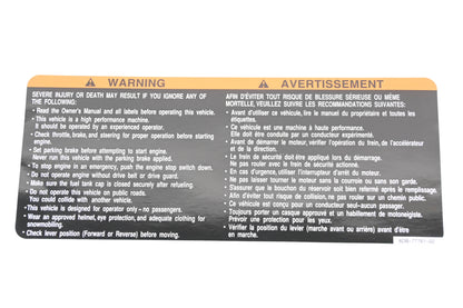 New OEM Yamaha 8DB-77761-00-00 Warning Decal NOS