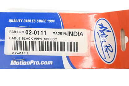 MotionPro 02-0111, 062111 Black Vinyl Speedometer Cable NOS