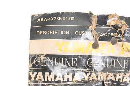 New OEM Yamaha ABA-4X736-01-00 Foot Peg Kit NOS