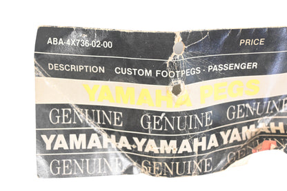 New OEM Yamaha ABA-4X736-02-00 Foot Peg Kit NOS