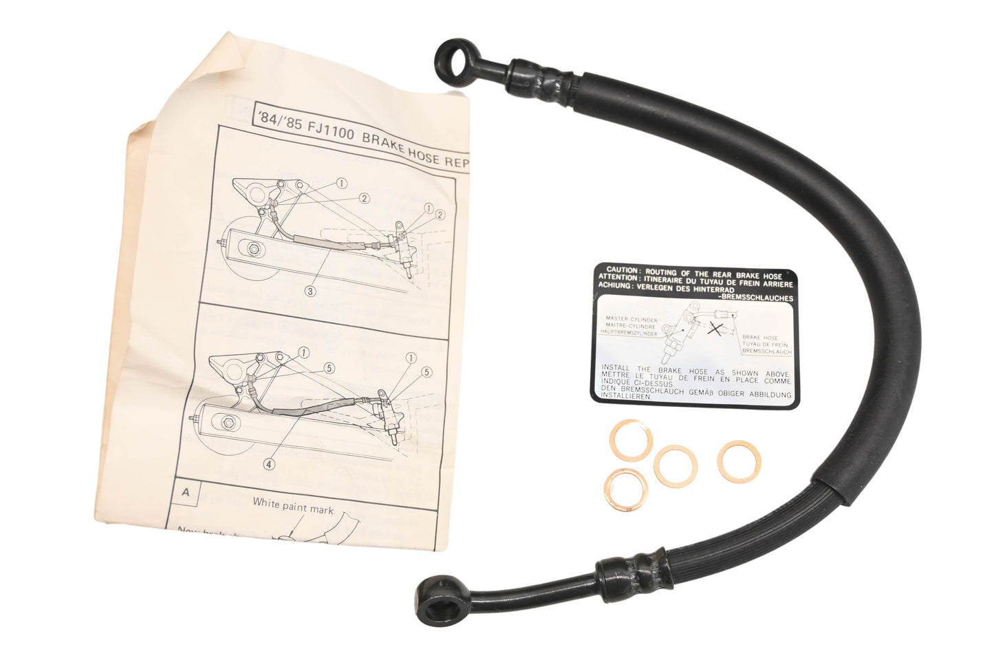 New OEM Yamaha 90891-20038-00 Brake Hose Kit NOS