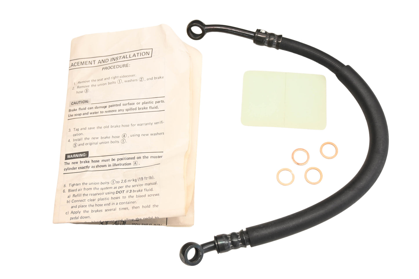 New OEM Yamaha 90891-20038-00 Brake Hose Kit NOS